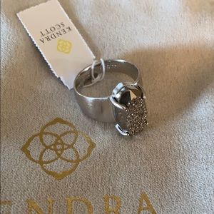 Kendra Scott Harrison Platinum Drusy Ring
